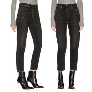 CITIZENS OF HUMANITY Liya Classic Fit Crop Jeans in Dark Tempest